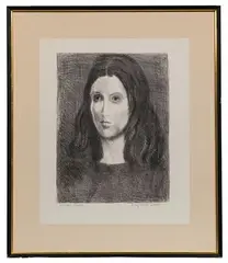 Untitled by Raphael Soyer, Lithograph, offered Aug 2022
