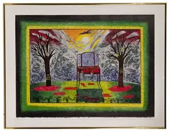 Untitled by Hollis Sigler, Lithograph on BFK Rives Paper, offered Aug 2022