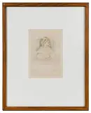 Mary Cassatt, Sara Smiling, Drypoint