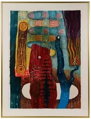 Karen Kunc, Backwater Clearing, Woodcut on Handmade Paper