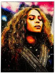 Beyonce by Tiffanie Anderson, Mixed Media on Canvas, offered Jul 2022