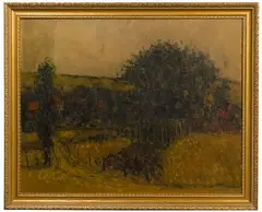 Paysage Franc-Comtois by Alain Mathiot, Oil on Canvas, offered Jul 2022