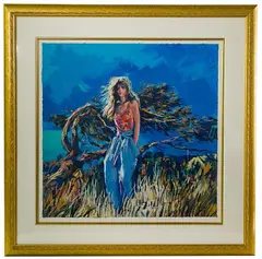 La Plage by Nicola Simbari, Serigraph, offered Jul 2022