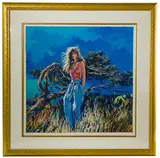 Nicola Simbari, La Plage, Serigraph