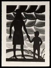 Roger Brown, Mother and Child, Lithograph