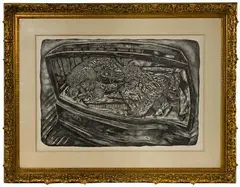 Ivan Albright, Showcase Doll, Lithograph
