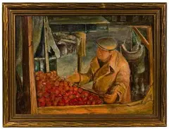 Untitled by Katherine Firestone, Oil on Masonite, offered Jun 2022