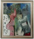 Vladimir Cora, Barrilitos Bar, Oil on Linen
