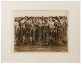 Käthe Kollwitz, The Prisoners, Etching