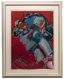 Peter Max, Crimson Lady, Lithograph