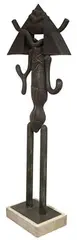 Harold Balazs, Modernist Patinated Metal, Sculpture
