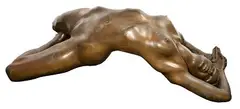 Richard Hallier, Stretch, Bronze Sculpture