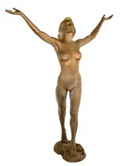Inviting Joy by Victor Issa, Bronze Sculpture, offered Jun 2022