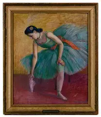 Louis Kronberg, Symphony in Green, Pastel on Paperboard