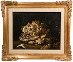 Agaricus Pterophorus by Benjamin Raspail, Oil on Canvas, offered May 2022