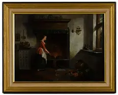 Untitled by Hendricus Johannes Scheeres, Oil on Wood Panel, offered May 2022