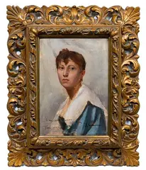 Edgar Spier Cameron, Madame Fish, Oil on Panel
