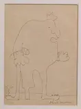 John Lennon, Pen and, Ink Drawing on Paper