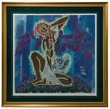 Lu Hong, Wild Flowers, Serigraph
