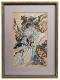 Zdzislaw Lachur, Sisters, Ink and Gouache on Paper