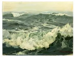 Grey Backs by Charles Vickery, Oil, offered Feb 2022