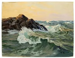 Outer Reef by Charles Vickery, Oil, offered Feb 2022