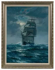 Steady as She Goes by Charles Vickery, Oil on Canvas Board, offered Feb 2022