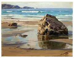 Untitled by Charles Vickery, Oil on Canvas Board, offered Feb 2022