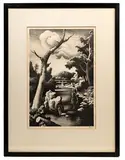 Shallow Creek by Thomas Hart Benton, Lithograph, offered Jan 2022