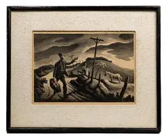 The Boy by Thomas Hart Benton, Lithograph, offered Jan 2022