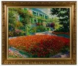 Claude Cambour, Les Geraniums Ensoleilles, Oil on Linen