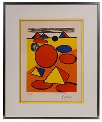 Pyramids by Alexander Calder, Lithograph, offered Dec 2021