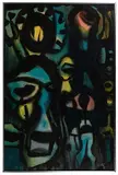 Alfons Dargis, Composition #89, Oil on Paper