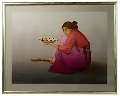 Wedding Basket by R. C. Gorman, Lithograph, offered Nov 2021