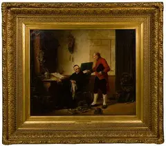 Charles Meer Webb, The Unwelcome Letter, Oil on Canvas