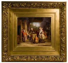 George Gray, The Last In, Porcelain Plaque