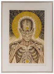 Alex Grey, Praying, Lithograph