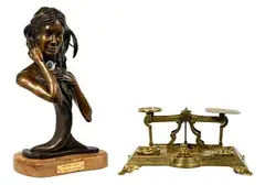 Windy Day by Ralph Roybal, Bronze Sculpture, offered Nov 2021
