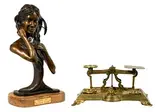 Ralph Roybal, Windy Day, Bronze Sculpture