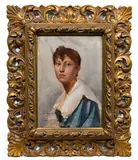 Edgar Spier Cameron, Madame Fish, Oil on Panel