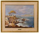 Antonis Kanas, Sea Shore, Oil on Masonite