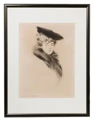 Paul César Helleu, Madame Cheruit, Drypoint Etching