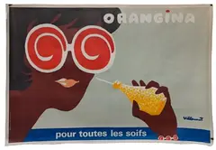 Orangina by Bernard Villemot, Lithograph Poster, offered Sep 2021