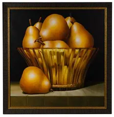 James Tormey, Crystal Facets with Pears, Oil on Canvas