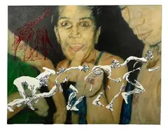Raúl Cordero, Lo qu'un a Pasar es lo q'esta Pasand, Oil on Canvas