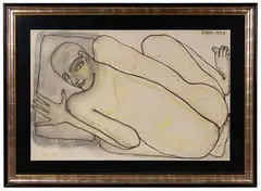 Jogen Chowdhury, Untitled, Pastel on Paper