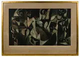Green Smoke by Ernest Freed, Etching in Colors, offered Sep 2021