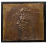 Man and Bird by Robert Ernst Marx, Bronze Relief, offered Sep 2021
