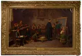 Francesco Bergamini, Mischief, Oil on Canvas