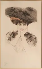 Femme au Chapeau by Paul César Helleu, Drypoint, offered Feb 2025